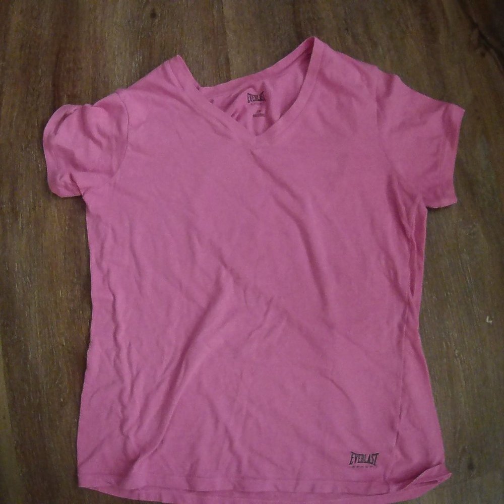 womens large pink everlat t-shirt